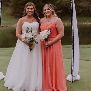 Coral Bridesmaids Dress
